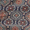 Azure Blue Ogee Floral Printed Short Kurta
